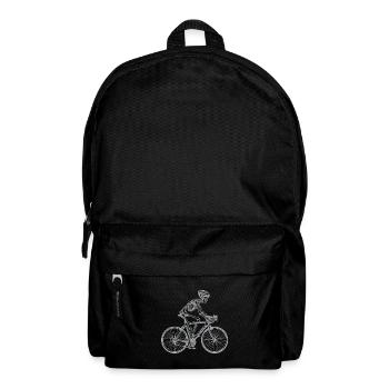 Cool Skeleton Skull Biker - Backpack - black - Front