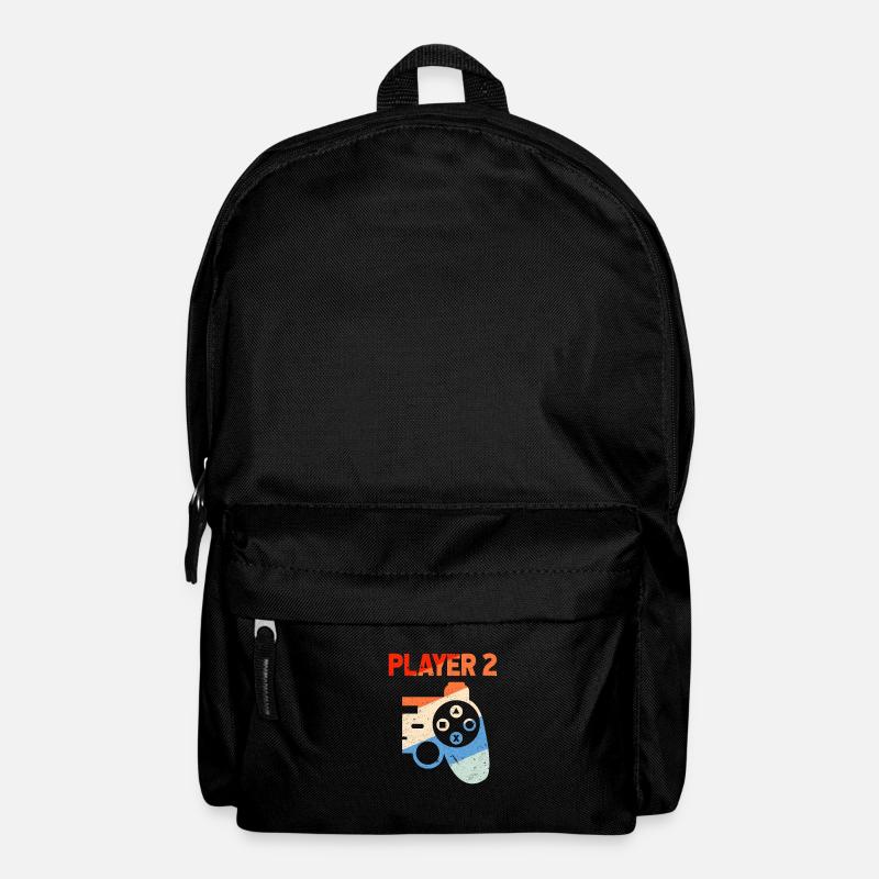 Player 2 Gamer Partner Paar Liebe Zocken Geschenk - Rucksack - Schwarz