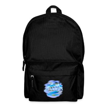 mountains mountain mountains peaks mountains rocks nature horit - Backpack - black - Front