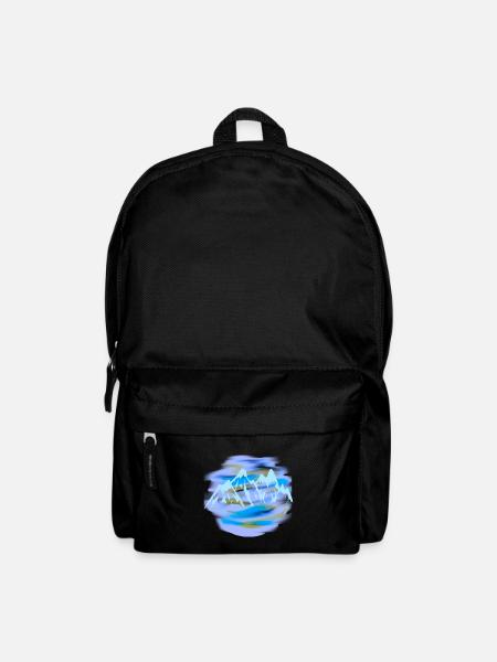 Berge Berg Gebirge Gipfel Berge Felsen Natur Horit - Rucksack - Schwarz