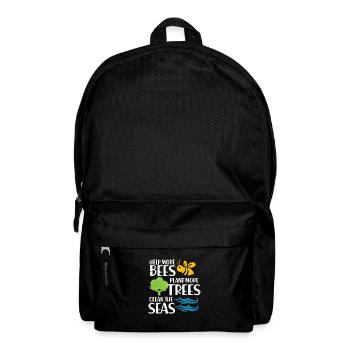 Nature Conservation Environmental Protection Nature Bees Gift - Backpack - black - Front