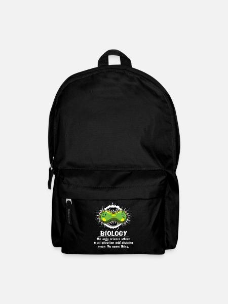 Biologie Science Multiplication Funny School Joke - Sac à dos - noir