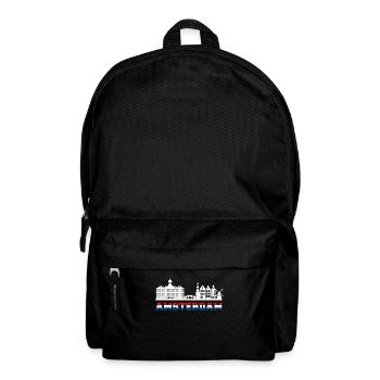 amsterdam skyline Holland Niederlande Urlaub - Rucksack - Schwarz - Vorne