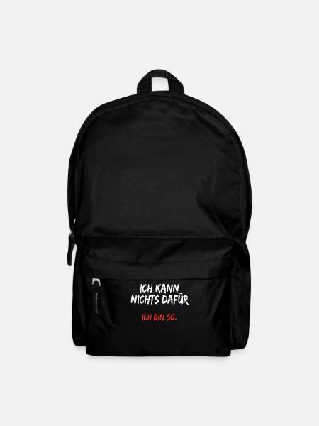 Ich Kann Nichts Dafür Ich Bin So Lustige Sprüche - Rucksack - Schwarz
