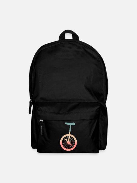 Einrad Kunstrad Zirkus Geschenkidee - Rucksack - Schwarz