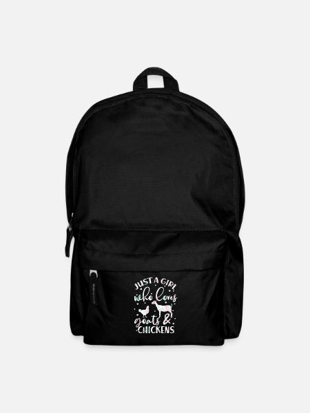 Poulet Chèvre Poulet Chèvre Fille Fille Cadeau - Sac à dos - noir