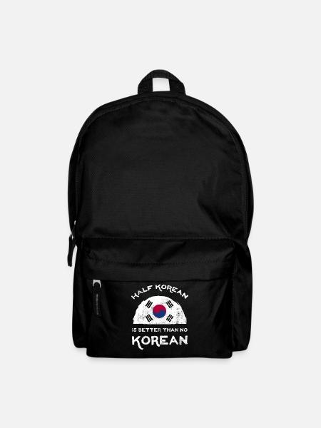 Half Is Korean Is Better Than No Korean - Rucksack - Schwarz