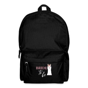 Bride Bride to be JGA alpaca wedding - Backpack - black - Front