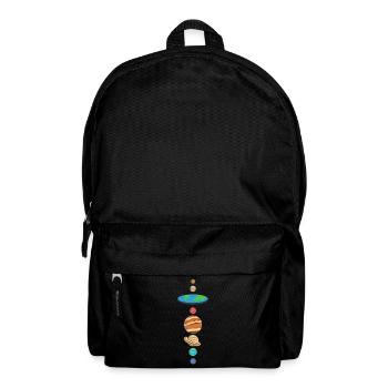 Flache Erde Flat Earth Theorie Planet Geschenk - Rucksack - Schwarz - Vorne
