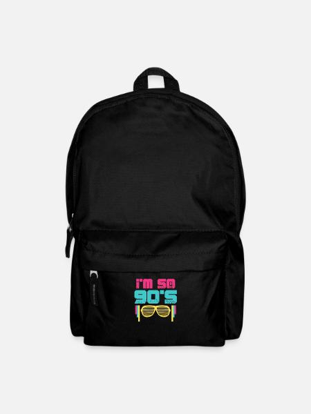 90er Jahre - Rucksack - Schwarz