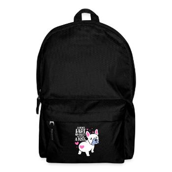 French bulldog - Backpack - black - Front