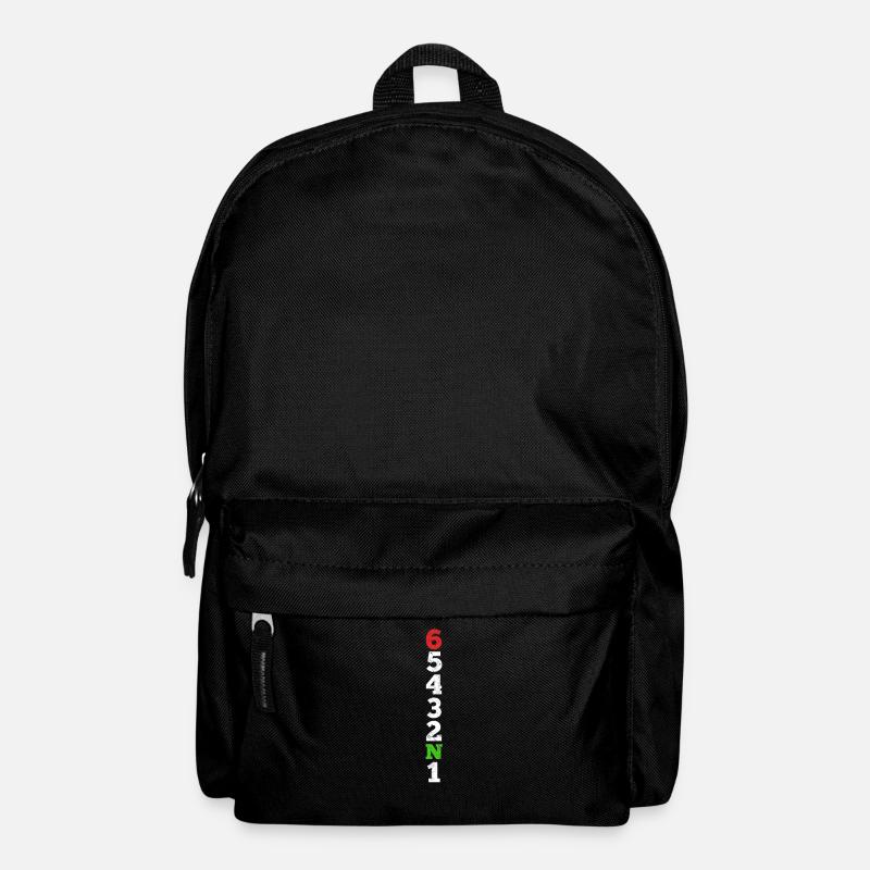 Motorradfahrer Geschenk 1N23456 Motorrad Gänge - Rucksack - Schwarz