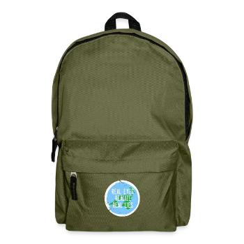 Cadeau de complot terre plate - Sac à dos - vert olive - Devant