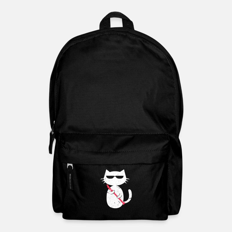 Flûte Flûte Fanfare Cadeau Chat - Sac à dos - noir