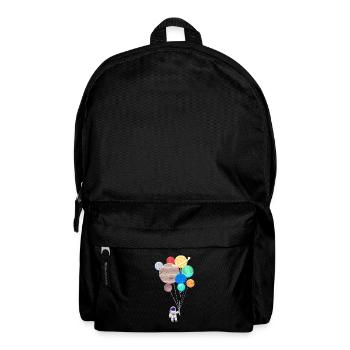 Astronaut planet universe space galaxy - Backpack - black - Front