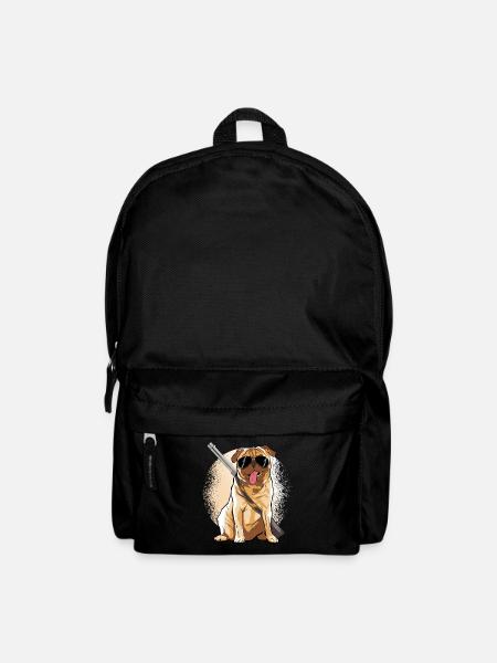Mobs Jäger Hunde Tshirt - Rucksack - Schwarz