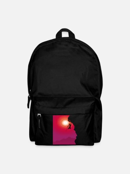 Climbing mountaineering sunrise gift - Backpack - black