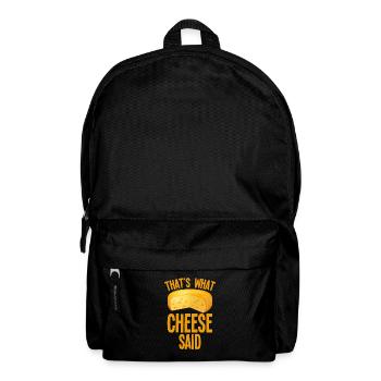 fromage - Sac à dos - noir - Devant