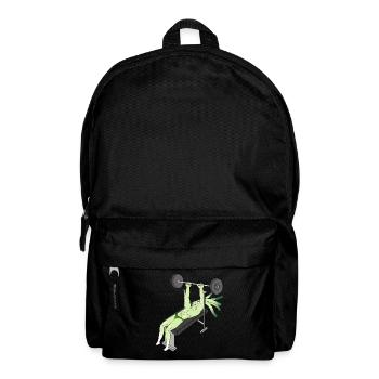 Bench Press Gym Fitness Leek Gift - Backpack - black - Front