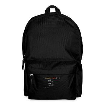 Programmierer - Rucksack - Schwarz - Vorne
