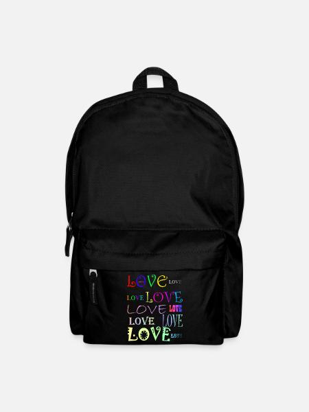 Love - Rucksack - Schwarz