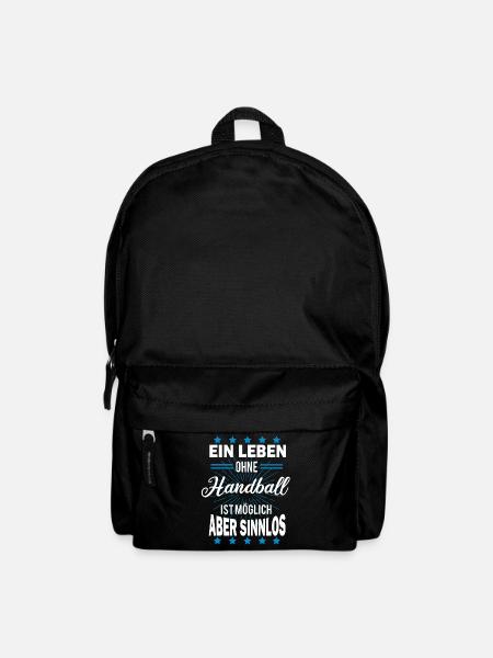 Handball, Handballer Spruch - Rucksack - Schwarz