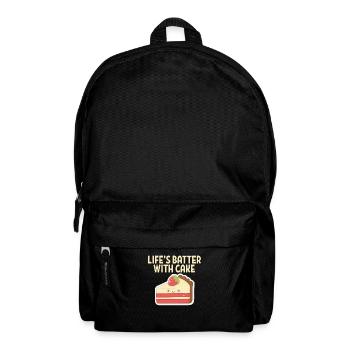 Cuire boulanger gâteau boulangerie boulanger cadeau - Sac à dos - noir - Devant