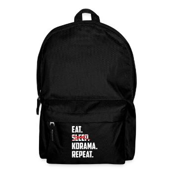Essen Kdrama Geburtstag Geschenk Weihnachten - Rucksack - Schwarz - Vorne