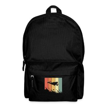 Retro diver diving hobby diver professional diver - Backpack - black - Front