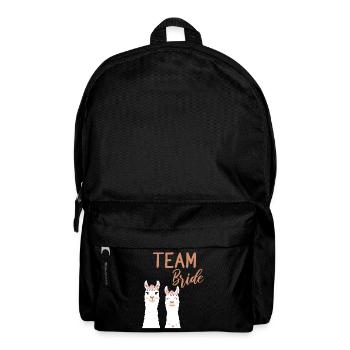 Team Bride Bride Alpaga Llama JGA Bachelorette - Sac à dos - noir - Devant