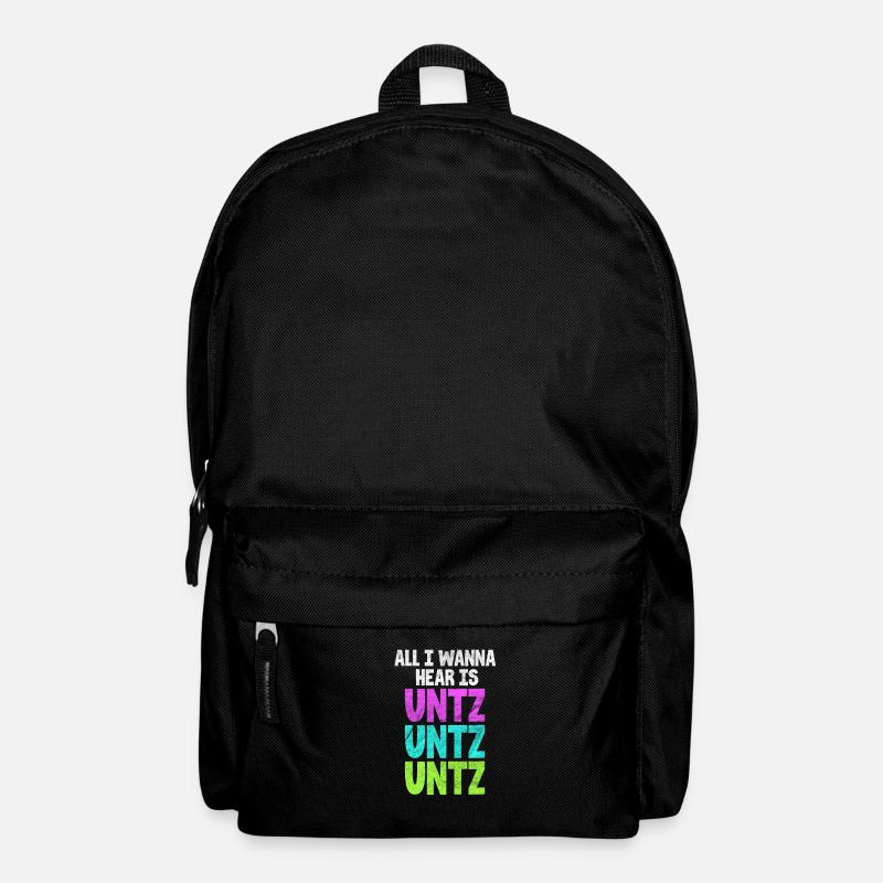 Techno Rave Raver House Electro Festival Geschenk - Rucksack - Schwarz