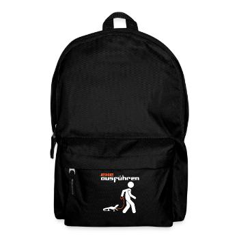 .exe ausführen - Computer Humor - Anwendung Datei - Rucksack - Schwarz - Vorne