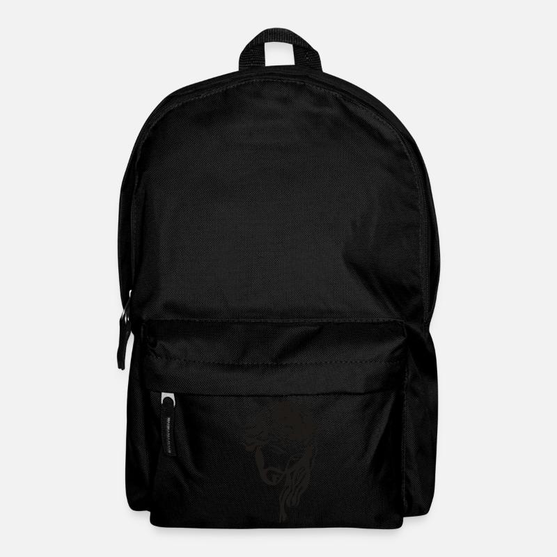 Jesus Christus mit Rosenkranz Silhouette Braun - Rucksack - Schwarz