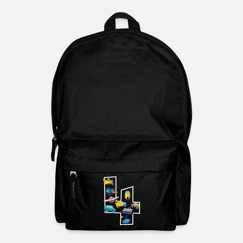 4 Jahre alt - 4. Geburtstag - Rucksack - Schwarz