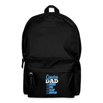Synchronschwimmen Vater - Rucksack - Schwarz - Vorne