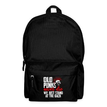 Punk rock punk music statement gift - Backpack - black - Front