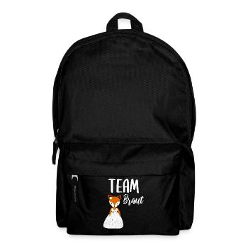 Team Braut Bride Fuchs Füchse JGA Party - Rucksack - Schwarz - Vorne
