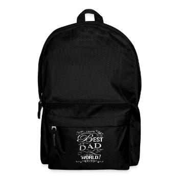 Ich habe den besten Papa derr Welt - Geschenk Idee - Rucksack - Schwarz - Vorne
