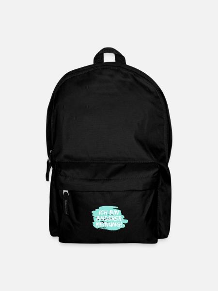 Ich bin anderer Meinung! Anti und Dagegen - Rucksack - Schwarz