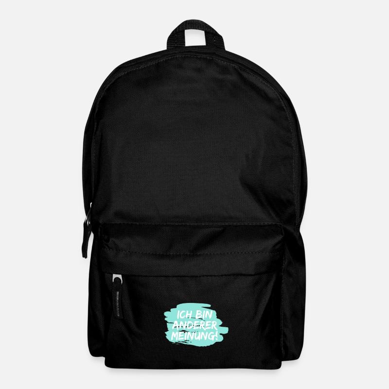 Ich bin anderer Meinung! Anti und Dagegen - Rucksack - Schwarz