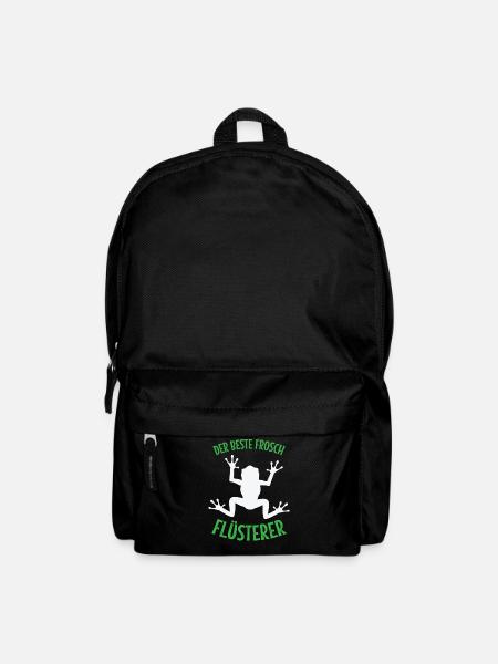 Frosch der beste Frosch Flüsterer Frösche Geschenk - Rucksack - Schwarz
