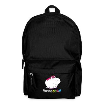Cute Hippocorn Hippo Unicorn Birthday - Backpack - black - Front