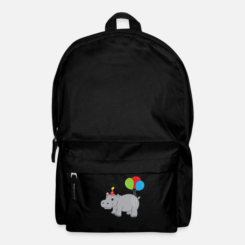 Nilpferd Geburtstag Süßes Nilpferd - Rucksack - Schwarz