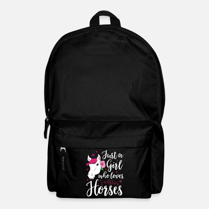 Pferde Mädchen Pferde Reiten Pferd Liebe - Rucksack - Schwarz