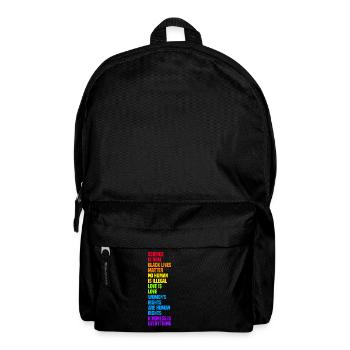Science is Real Black Lives Matter - Backpack - black - Front