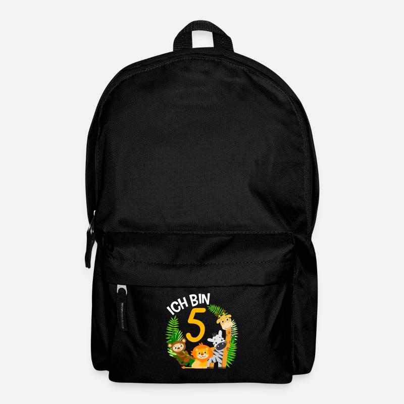 5. Geburtstag Geburtstagsshirt Dschungel Fünfter - Rucksack - Schwarz