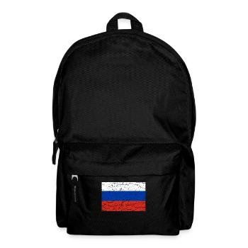Russian flag russia moscow gift travel - Backpack - black - Front