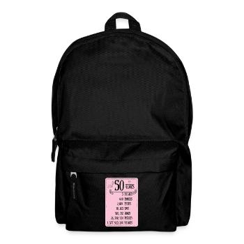 50. Geburtstagsparty 50 Jahre alt Lustig Geschenk - Rucksack - Schwarz - Vorne