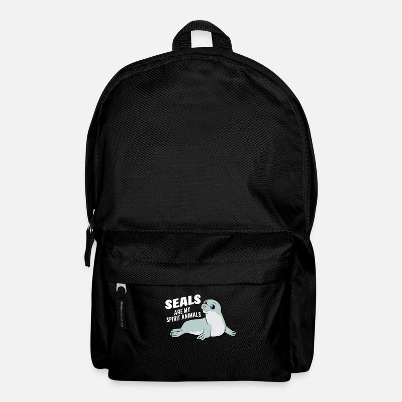 Robben sind mein Lieblingstiere Süße Robbe - Rucksack - Schwarz