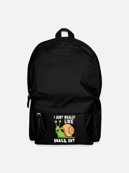 J’aime les escargots. - Sac à dos - noir